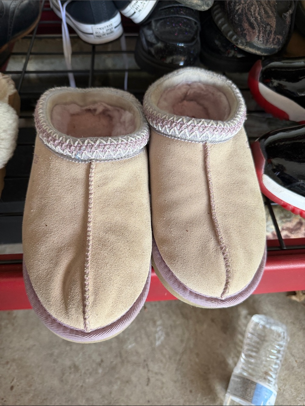 UGG Cozy Pink Suede-Look Slip-On Slippers